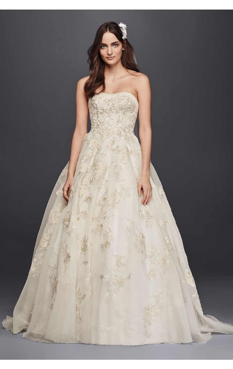 Organza Wedding Dress with Beading Style CWG700