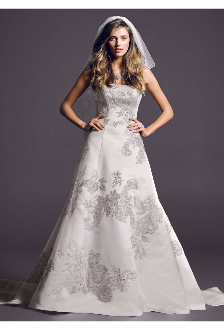 Lace Peek-a-Boo Back Wedding Dress Style CKP588